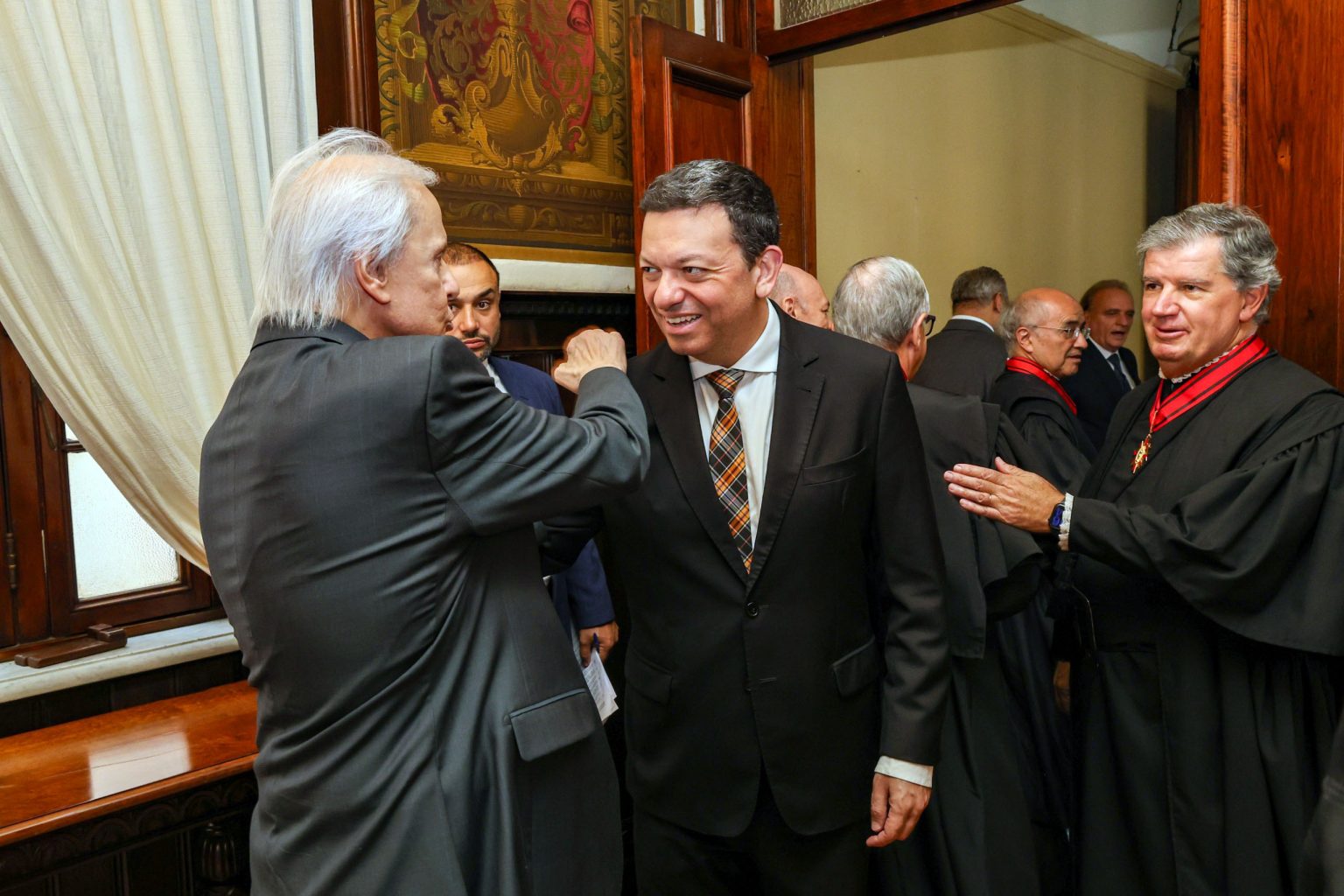 Da esquerda para a direita: José Antonio Encinas Manfré, Fernando Pereira e Francisco Eduardo Loureiro